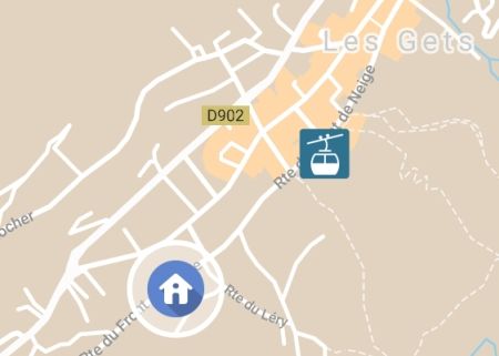 Map of The Alpine Lodge in Les Gets